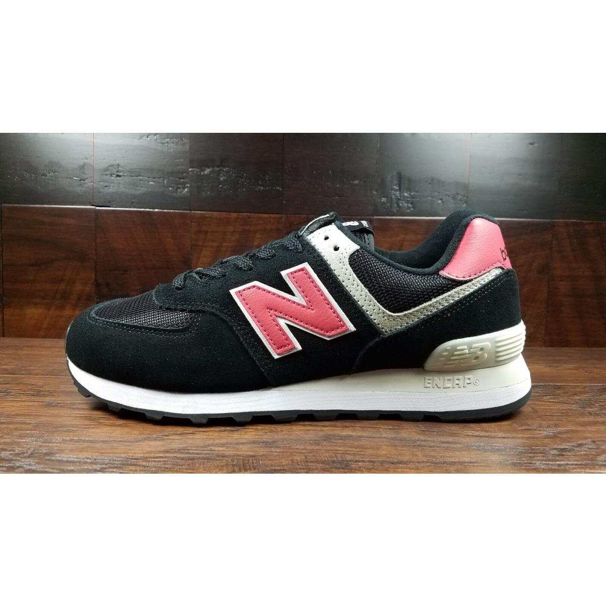 New Balance ML574SMP Classic Black / Pomelo Suede 574 Mens 8-13