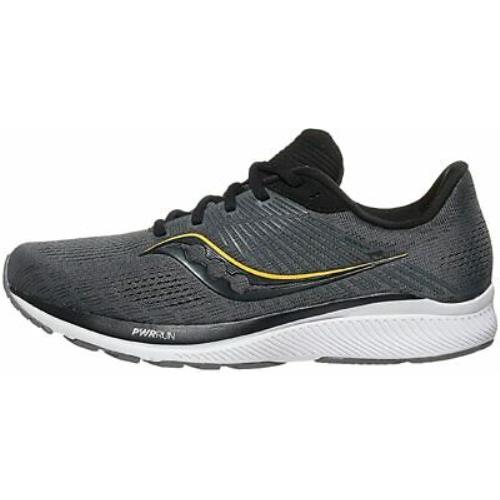 Saucony Men`s Guide 14 Running Shoes Charcoal/gold 13 2E W US