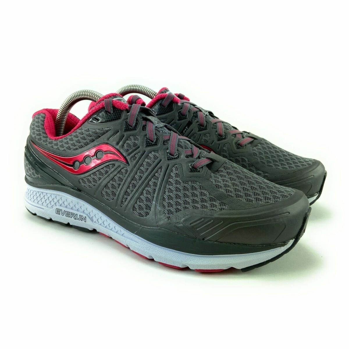 Saucony Women`s Echelon 6 Grey Pink Running Shoes S10384-1 Size 11.5 M
