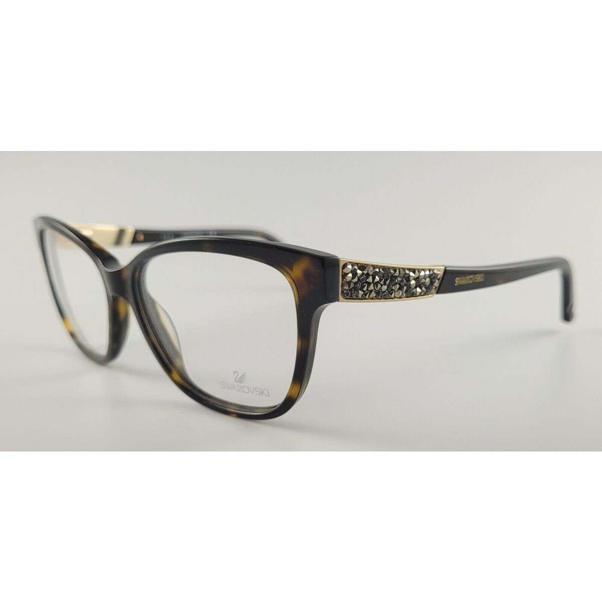 Swarovski Eyeglasses Grey SW 5171 Color 052 Havana Size 53 Square Women`s