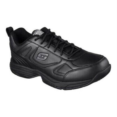 Men`s Skechers Work Relaxed Fit Dighton Slip Resistant Sneaker Black Size 7.0