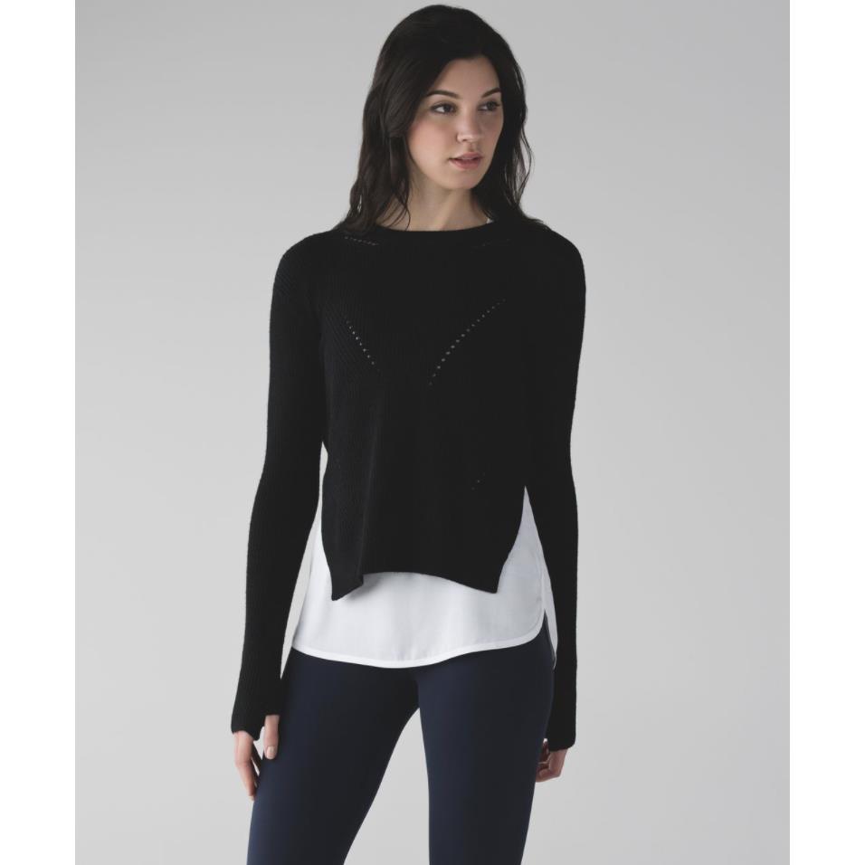 Lululemon Seva Sweater Black Size 8