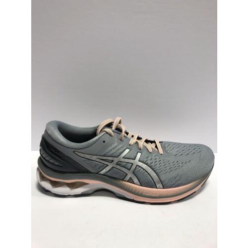 Asics Women s Gel-kayano 27 Gray/pink Running Shoes Size 11 Wide