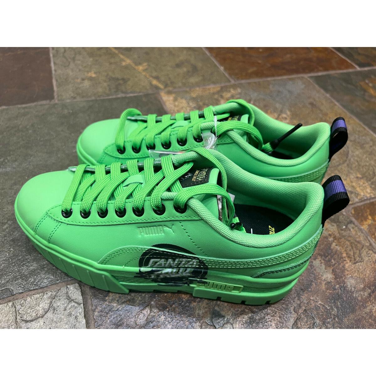 Puma Mayze Santa Cruz Women`s Shoes Sneakers 7.5 Green Flash