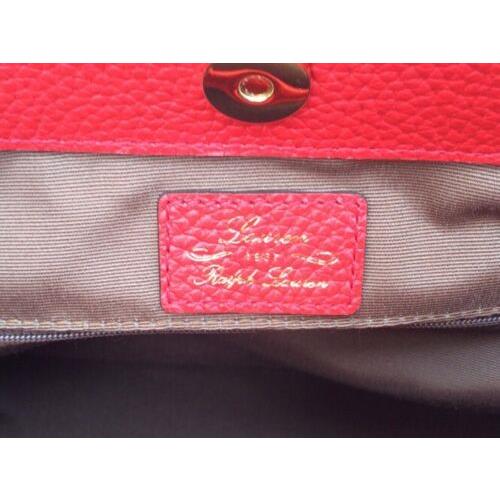Ralph Lauren  bag  Lauren Morrison - Red Exterior, Gold Lining, Gold Handle/Strap 9