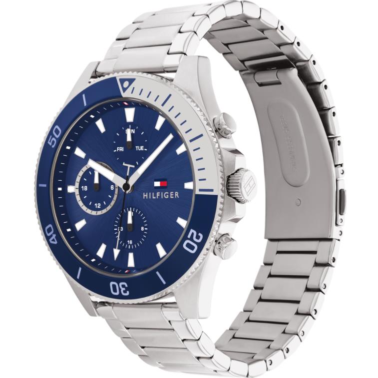 Tommy Hilfiger Multifunction Blue Dial Stainless Steel Men s Watch ...