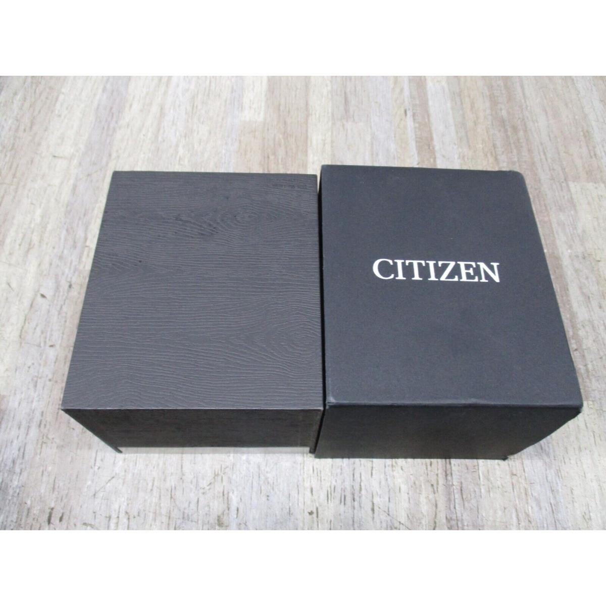 Citizen Eco Drive BM6988-57E Men`s Black Stainless Steel Mesh Date Watch