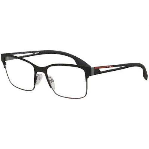 Prada Linea Rossa Eyeglasses VPS55I VPS/55I 6BJ/1O1 Black Rub Optical Frame 55mm