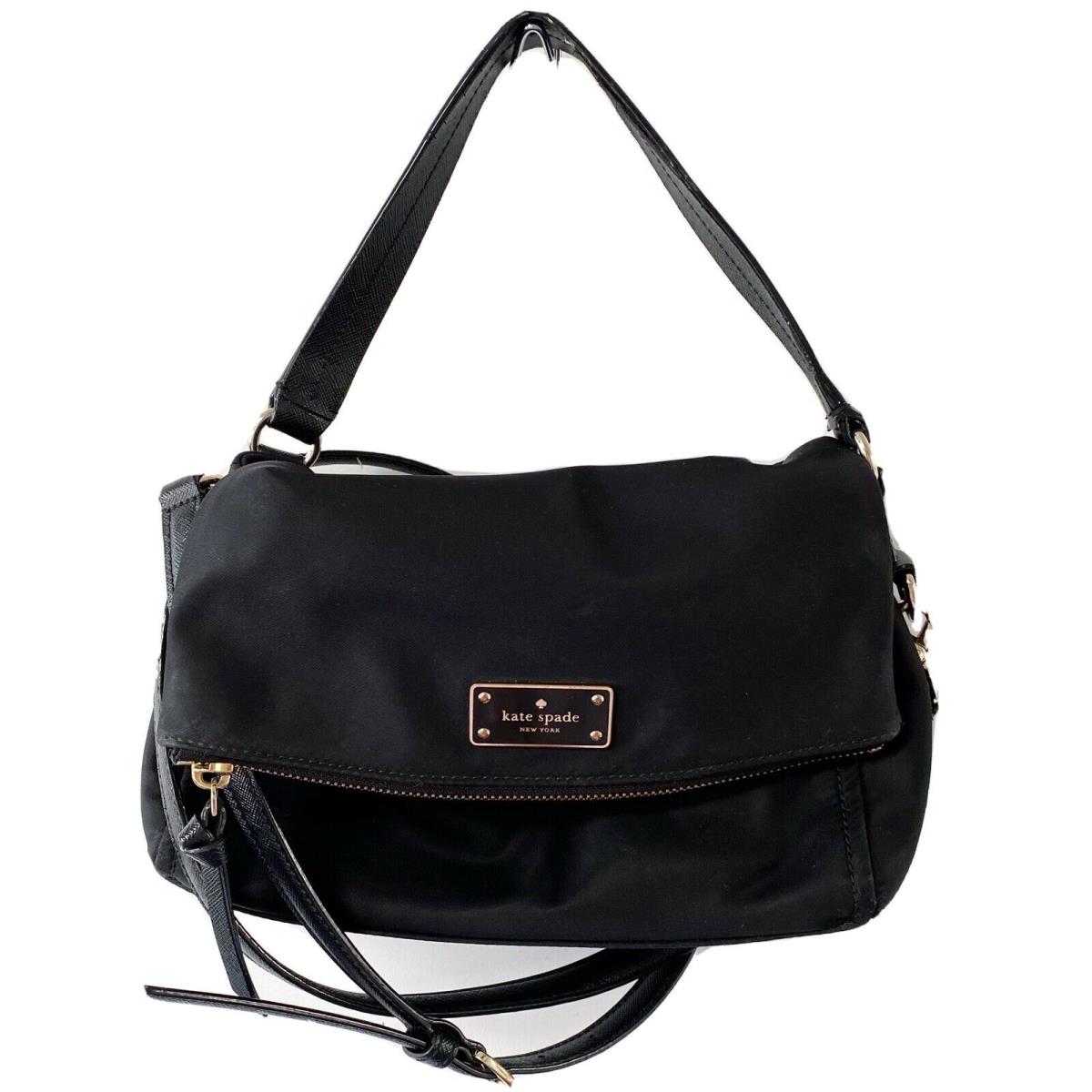 Kate Spade Mini Monks Black Nylon Messenger Bag