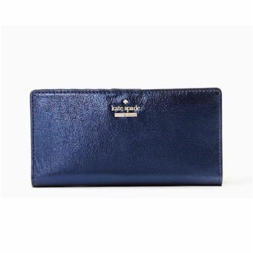 Kate Spade Highland Drive Stacy Leather Wallet - Sapphire - Blue