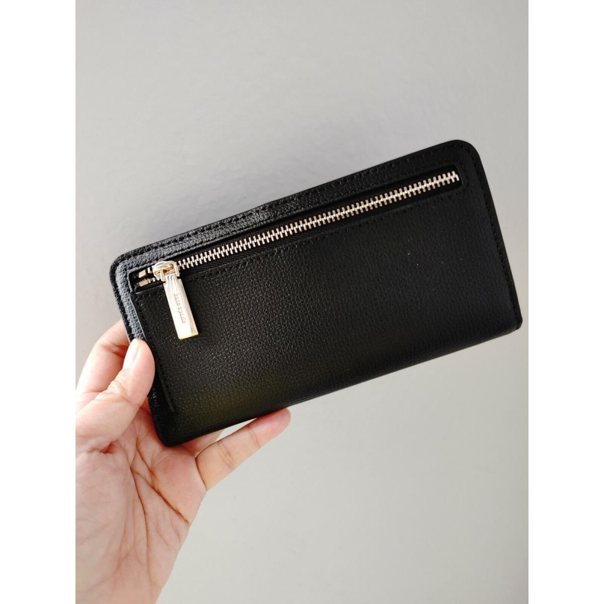 Kate Spade Darcy Large Slim Bifold Wallet Black Style WLR00545