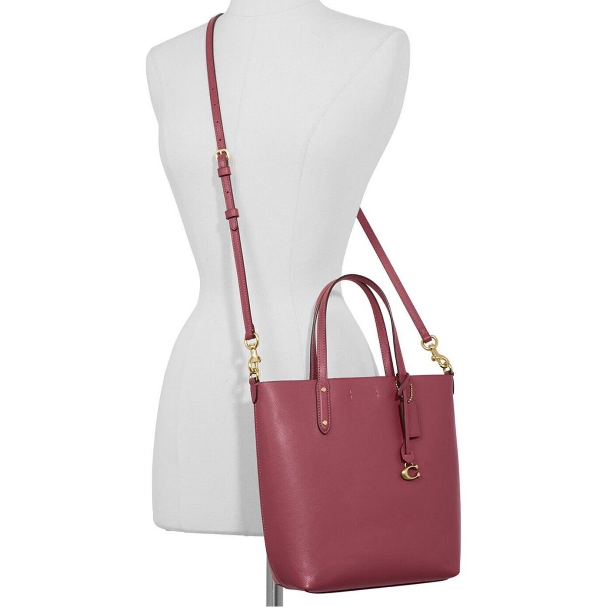 Coach 78217 Refined Calf Leather Central Shopper Tote Dusty Pink /gold