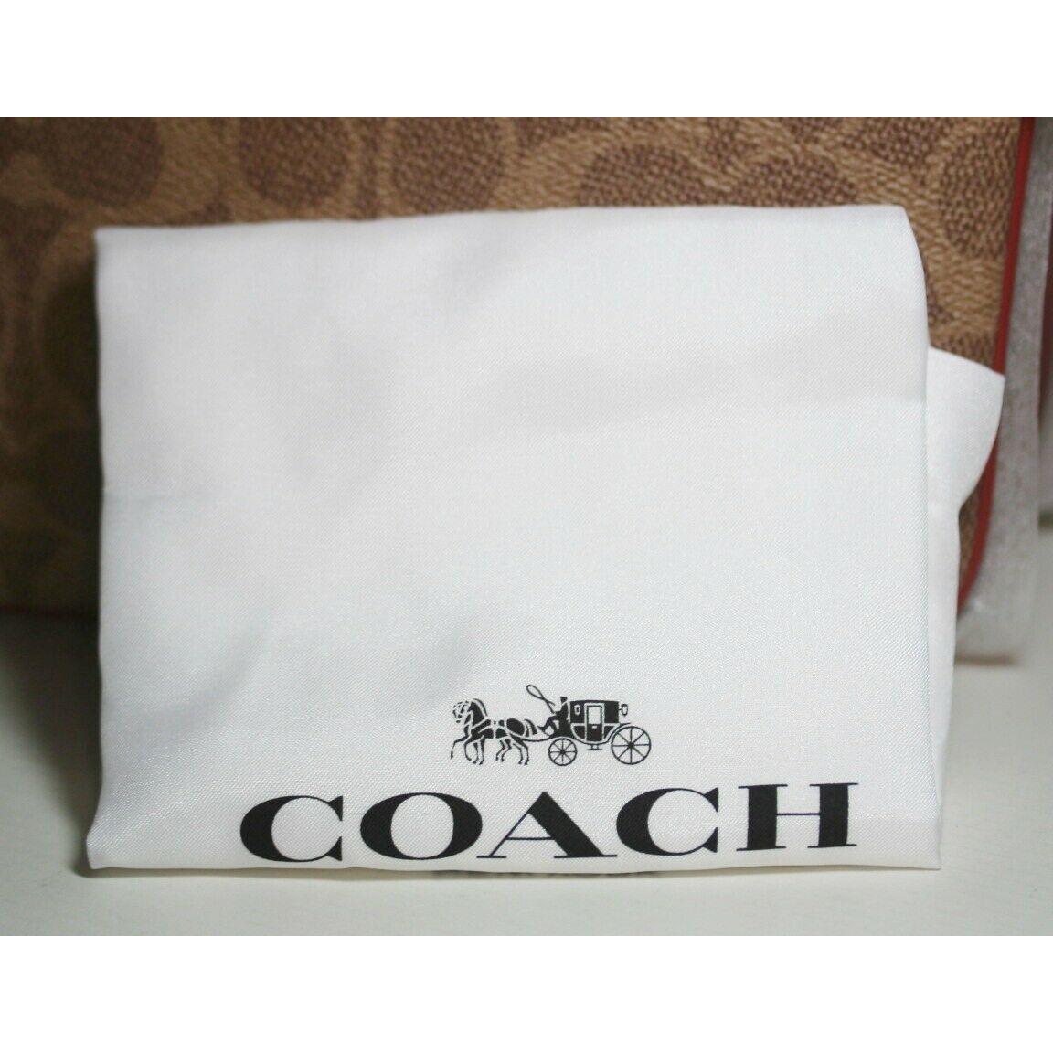 coach cassie tan rust