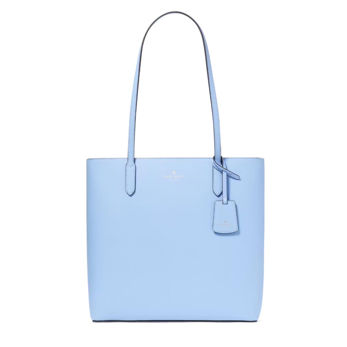 Kate Spade Brynn Saffiano Leather Periwinkle Sky Large Tote Bag KG109 - Handle/Strap: Periwinkle Sky, Hardware: Gold, Exterior: Periwinkle Sky