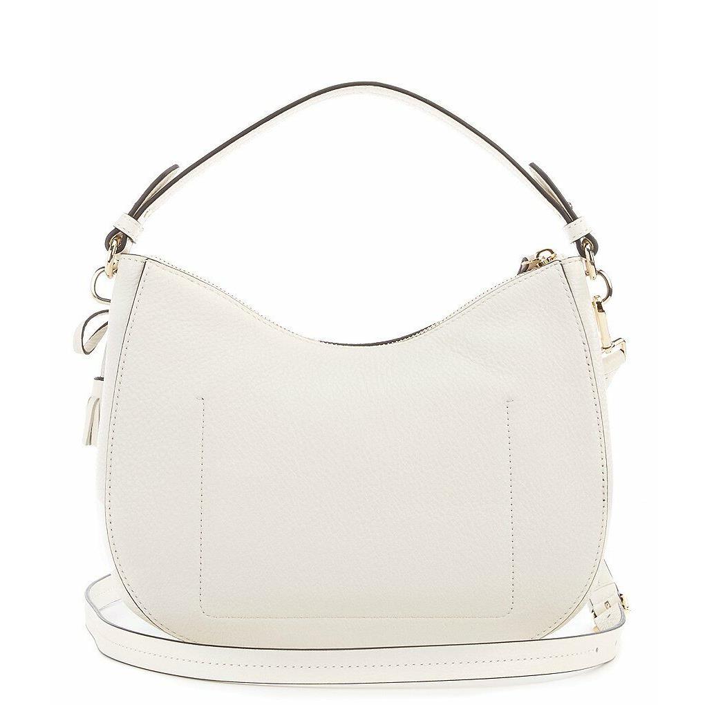 Kate Spade Hayes Street Small Aiden Cement White Leather Shoulder Crossbody