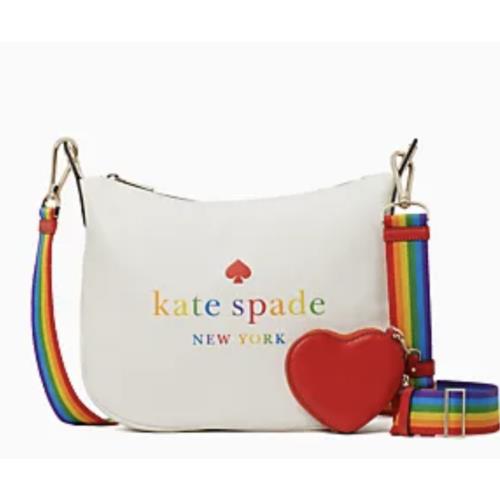 Kate Spade Pebbled Leather Rosie Rainbow Crossbody Limited Edition Pride