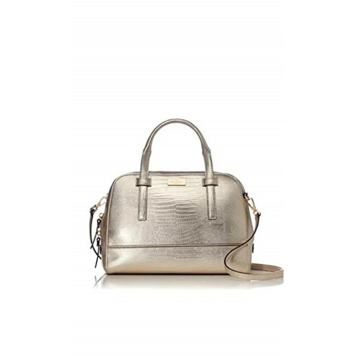 Kate Spade Riverside Street Small Felix Satchel in White Gold WKRU3064