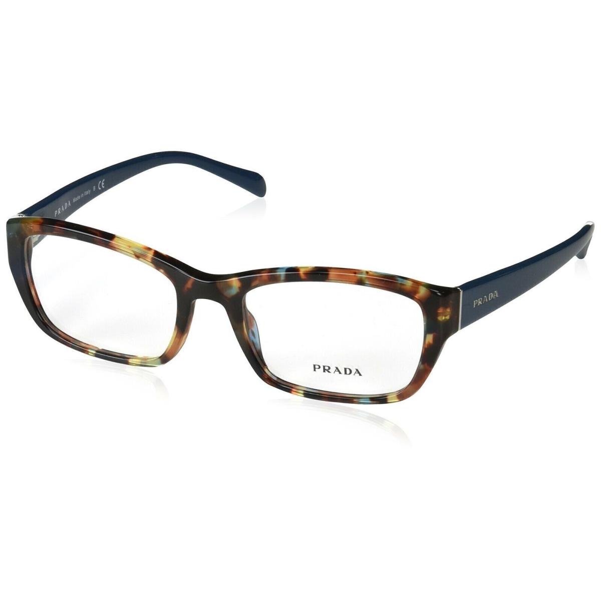 Prada PR18OV NAG1O1 Eyeglass Havana Spotted Blue 52 mm