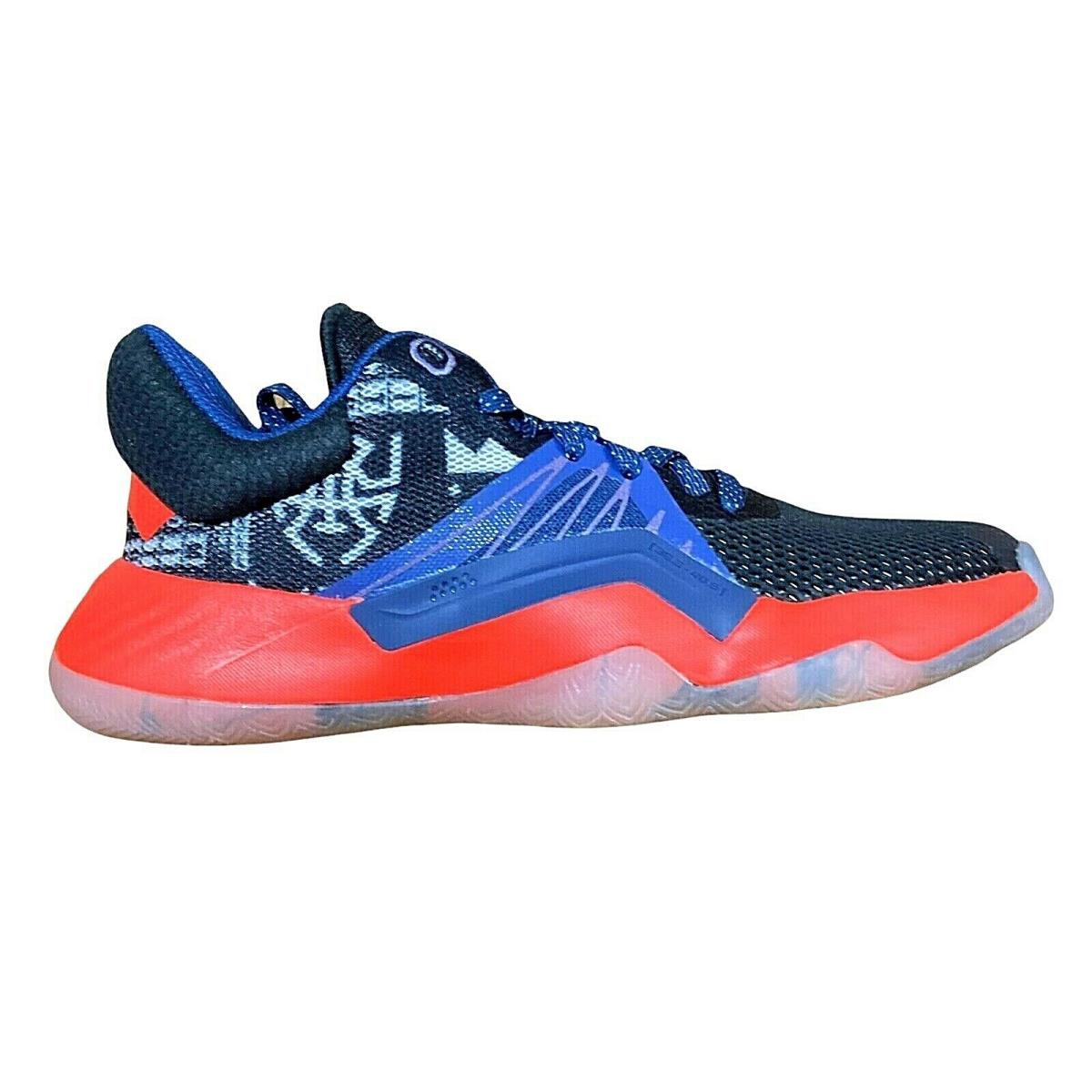 Adidas Boy s Donovan Mitchell Don Issue Size 4 FV7183 - Black/Orange, Manufacturer: Black