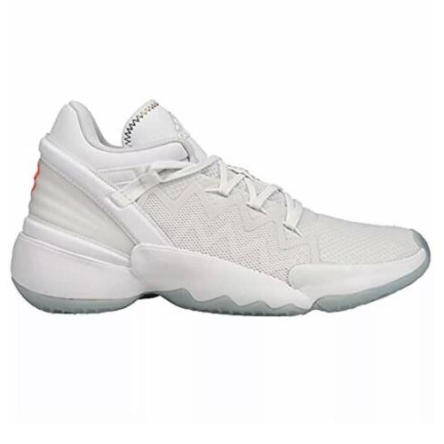Adidas Unisex Adult D.o.n. Issue 2 Basketball Shoe White/solar Red/white Sz 10
