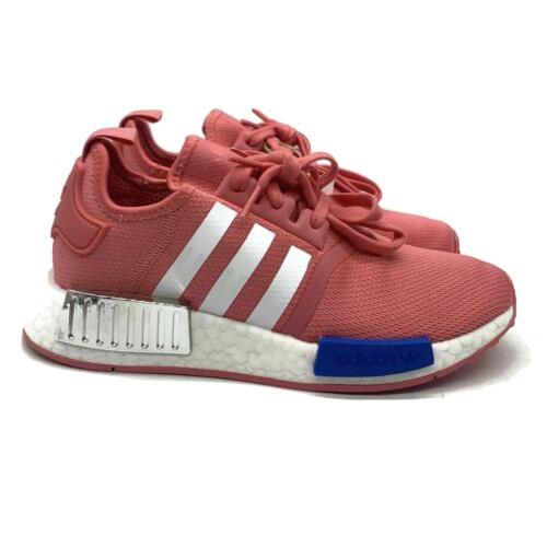 Adidas Nmd R1 Womens Size 7 Casual Running Shoe Pink White Trainer Sneaker