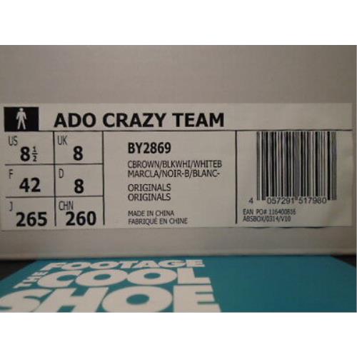 Adidas Ado Crazy Team Day One Brown White Black 1 8 BY2869 Boost | - Adidas shoes ADO Crazy - Beige | SporTipTop