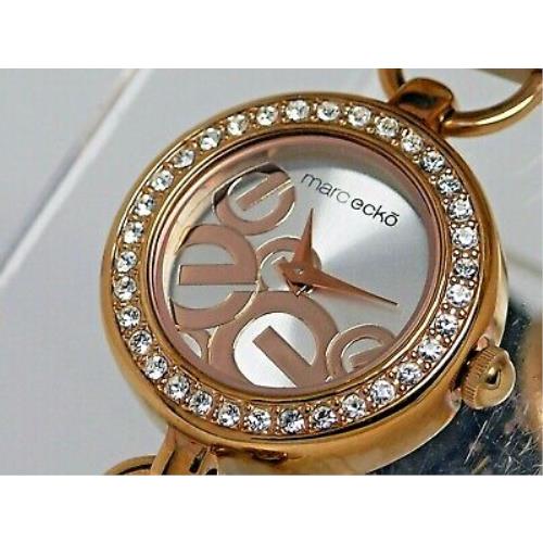 Marc Ecko E12511L1 Ladies Crystal Rose Gold Lock and Key Charm Watch