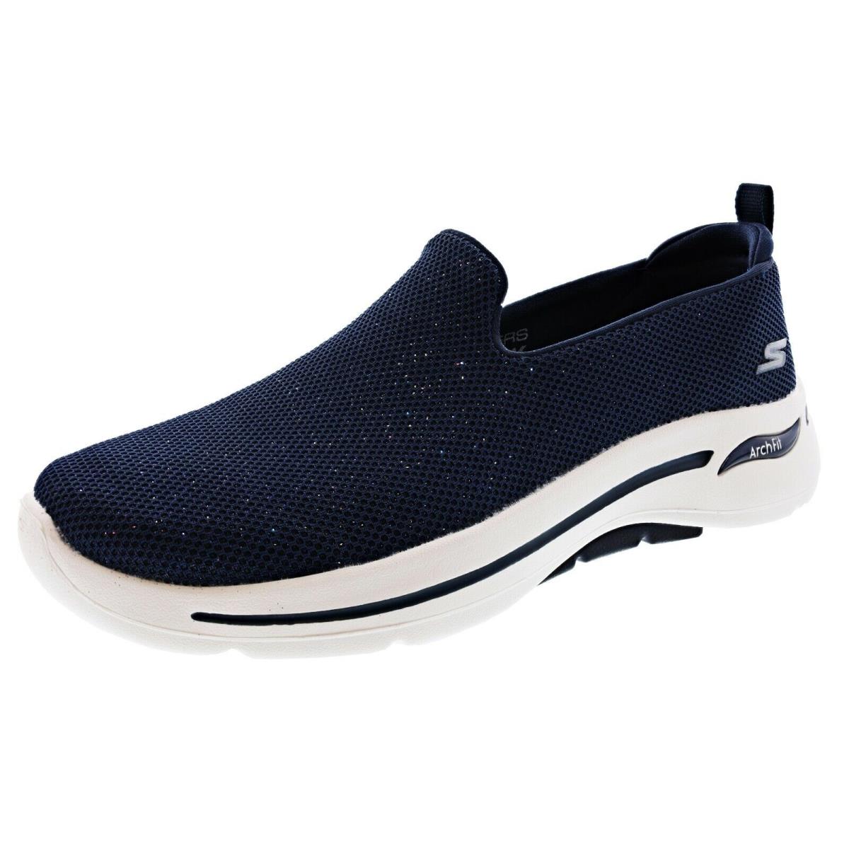 Skechers Women`s GO Walk Arch Fit- Vividly 124417NVY Slip ON Walking Shoes