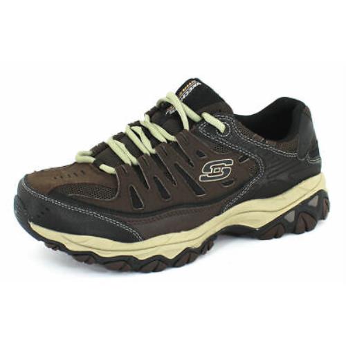 Skechers Men`s After Burn Memory Fit Brown Taupe - Brown Taupe