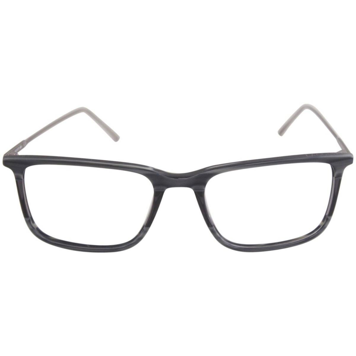 Lacoste L2827 466 52mm Striped Grey Black Unisex Eyeglasses Ophthalmic Rx Frame