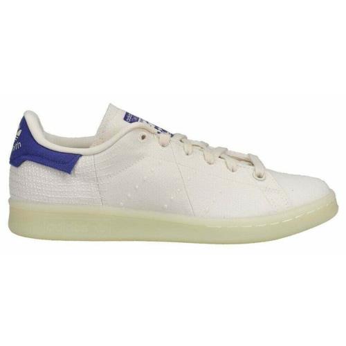Mens Adidas Stan Smith Primeblue Canvas Shoes White Purple FX5982 - Purple