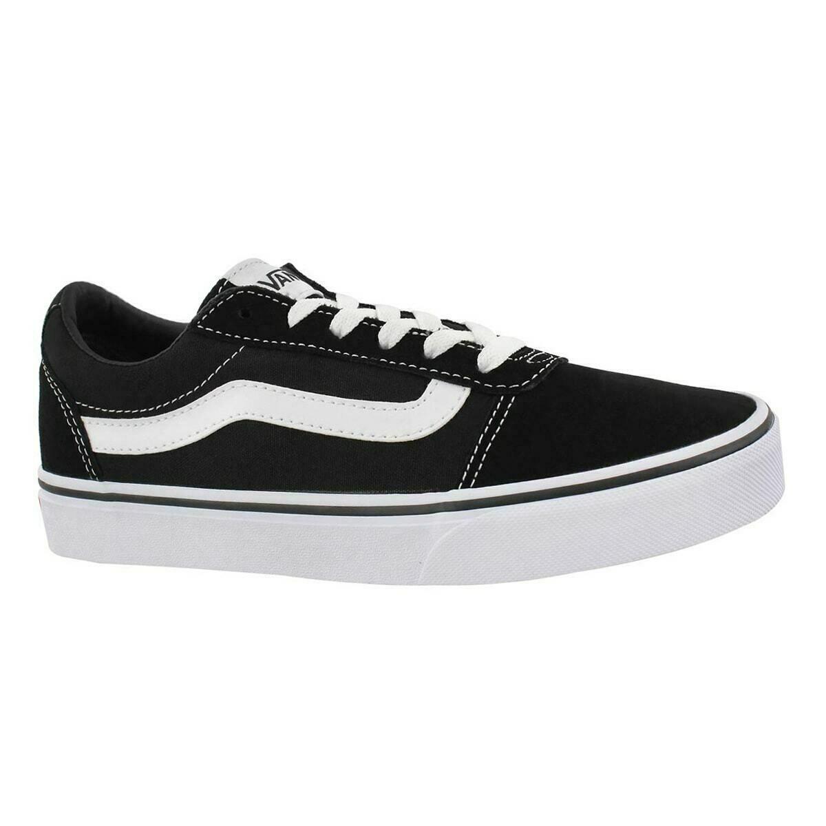Vans Ward Women`s Shoes Sneakers Skate Casual Low Tops BLACK/WHITE