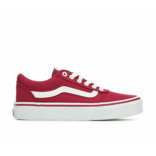Vans Ward Women`s Shoes Sneakers Skate Casual Low Tops CERISE/WHITE