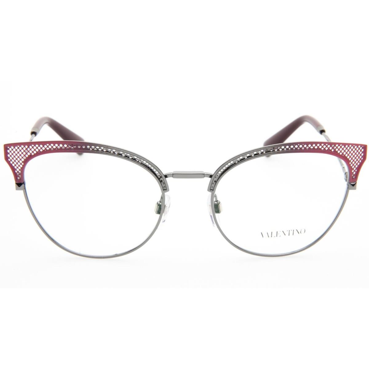 Valentino VA 1011 3042 Ruthenium Pink Eyeglasses Glasses 53-18-135mm Italy