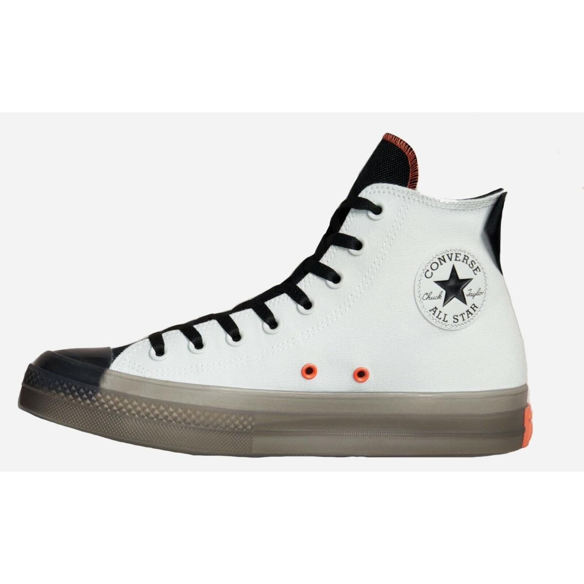 Converse Chuck Taylor All Star Hi CX Stretch Canvas Men`s Athletic Shoes Light Silver/Black/Wild Mango