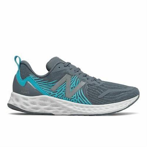 Balance Men`s Fresh Foam Tempo Shoes Grey with Blue - Grey with Blue