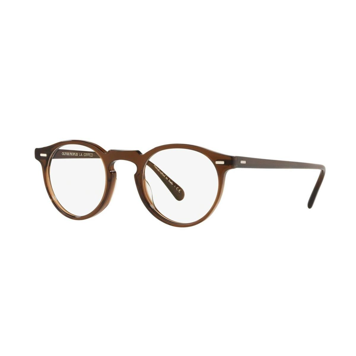Oliver Peoples Gregory Peck OV 5186 Washed Dark Brown 1625 Eyeglasses - Frame: Washed Dark Brown