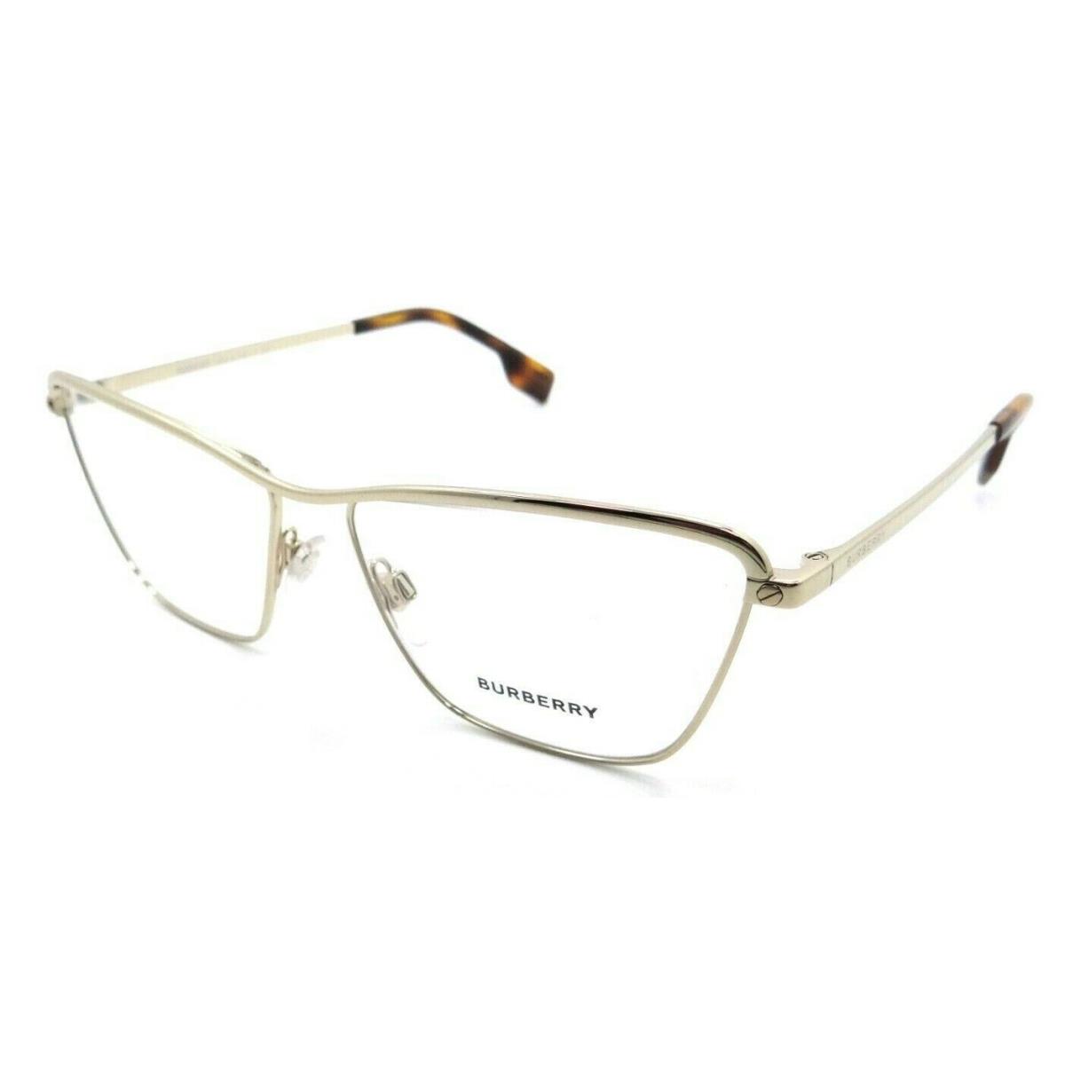 Burberry Eyeglasses Frames BE 1343 1109 57-14-140 Pale Gold Made in Italy