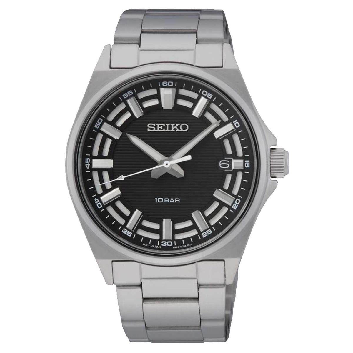 Seiko Men`s Classic Black Dial Watch - SUR505P1