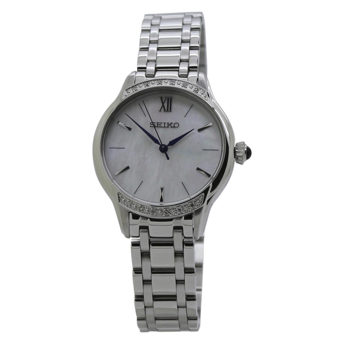 Seiko Quartz White Dial Stainless Steel Ladies Watch SRZ543