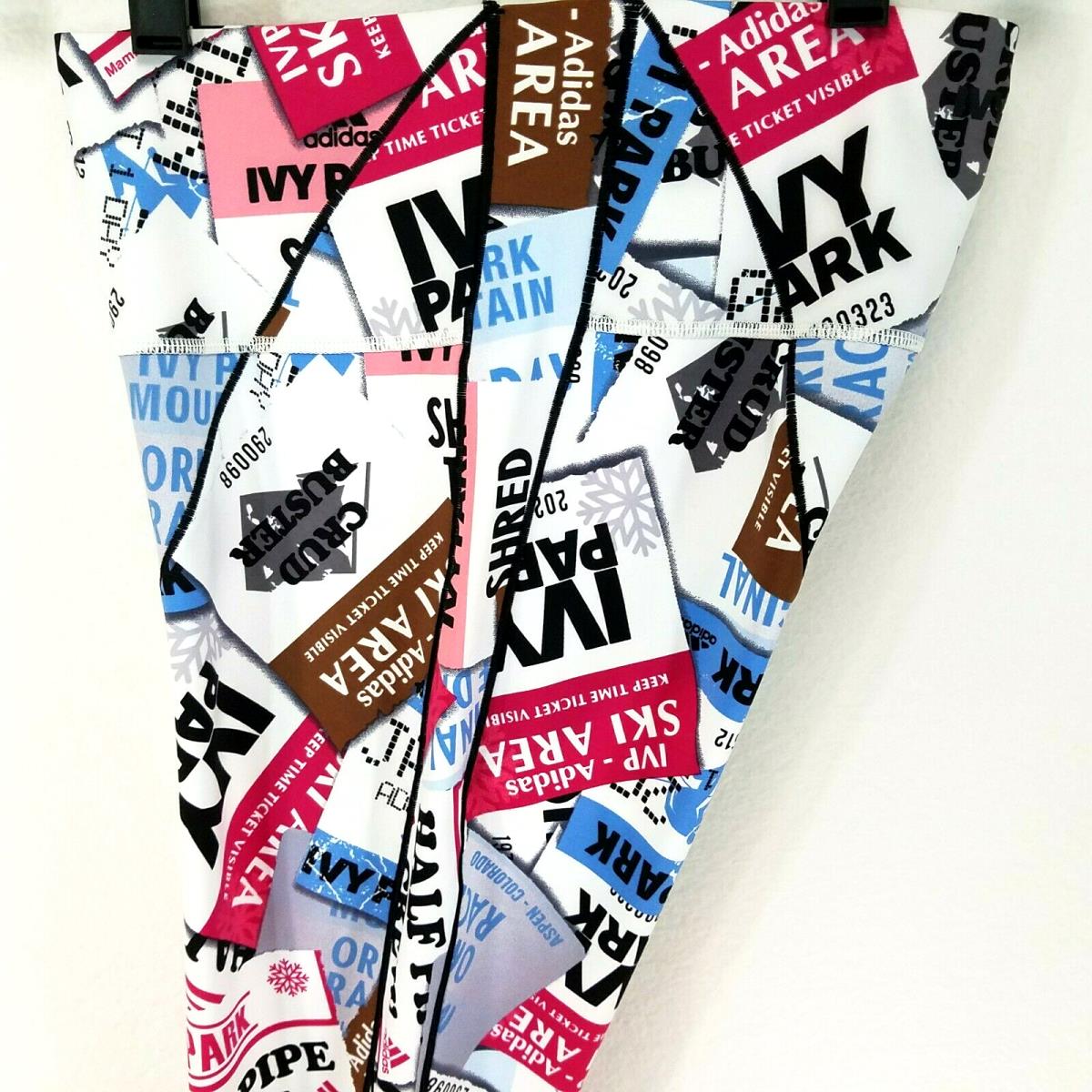 Adidas x Ivy Park Ski Tag Tights Multicolor Print HB8415 Beyonce Women`s S