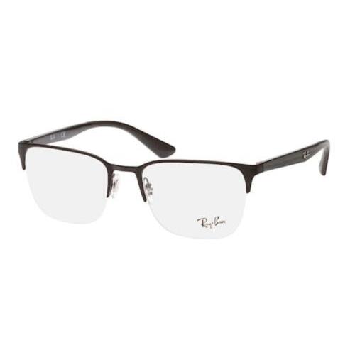 Ray-ban Rx-able Eyeglasses RB 6428 2995 54-19 145 Black Semi-rimless Frames