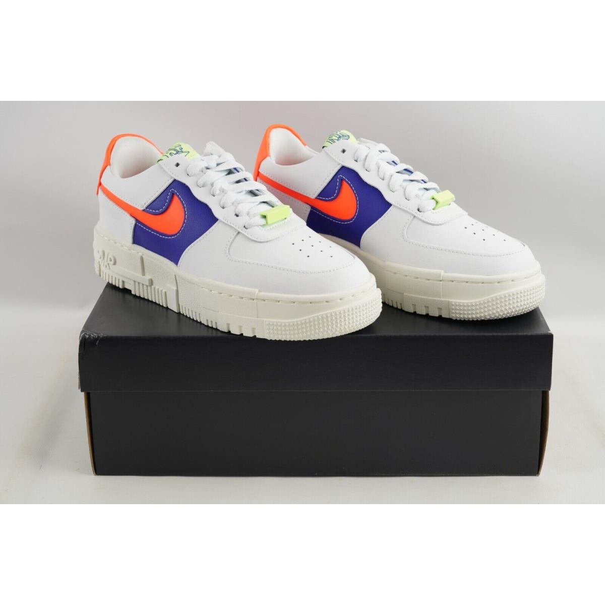nike air force 1 pixel white orange