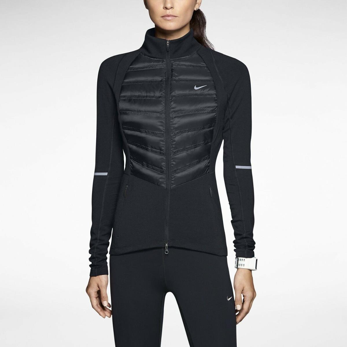 Nike Women`s Aeroloft Hybrid Goose Down Running Jacket Size Large Retail