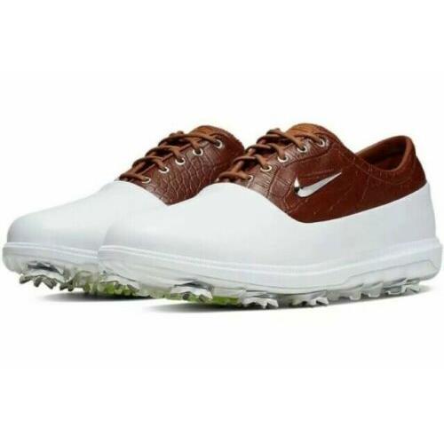 Nike Air Zoom Victory Tour Golf Size 8.5 White British Tan Croc Mens AQ1479-101 - White/ Tan