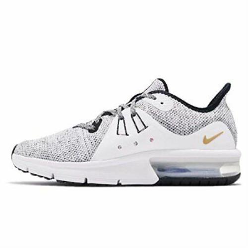 Kid`s Air Max Sequent 3 GS Black/black-white Youth Size 5.5 886066373056 - Nike shoes - White | SporTipTop