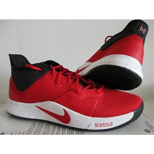Nike PG 3 Paul George Red-university Red SZ 13 AO2607-600 | 193145600652 - Nike shoes - Red | SporTipTop