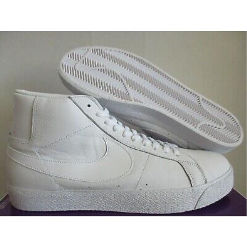 Nike SB Zoom Blazer Mid Triple White White-white-white SZ 14 864349-105