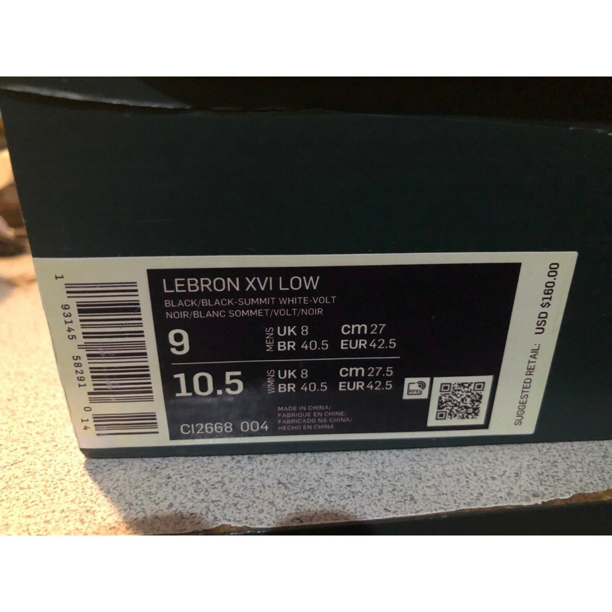 Nike shoes LeBron XVI - Black 1