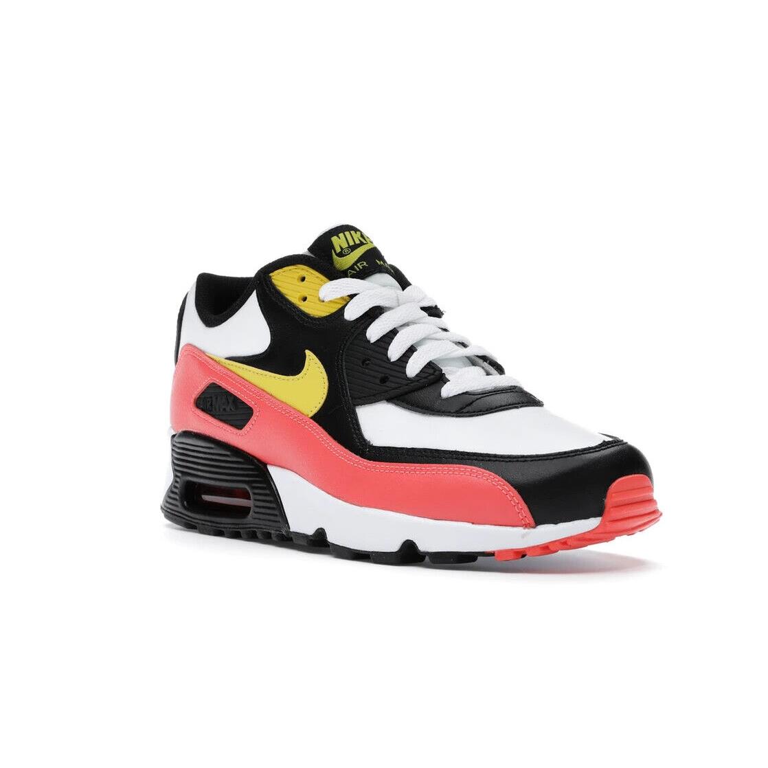 nike air max 90 white yellow black crimson